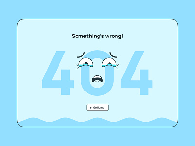 #008 (404 Page Design) 404 concept daily ui dailyui design empty empty state error page errorpage illustration page not found pagenotfound ui user interface waves webdesign