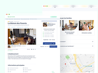 Cap Retraite - Website branding design graphic design illustration logo ui ux webdesign webflow website