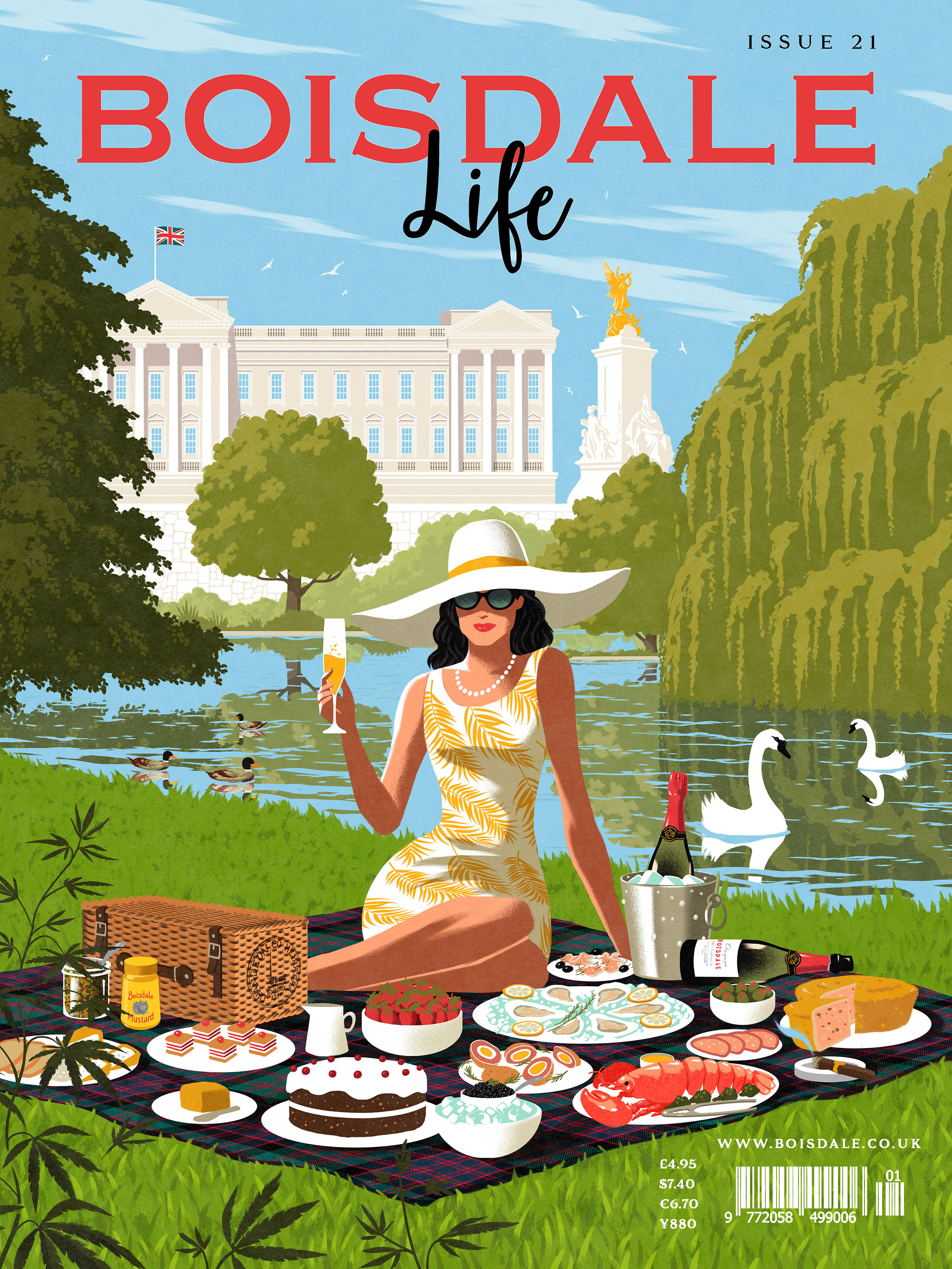 Picnic digital editorial fashion folioart food illustration london luxury magazine cover rui ricardo summer woman
