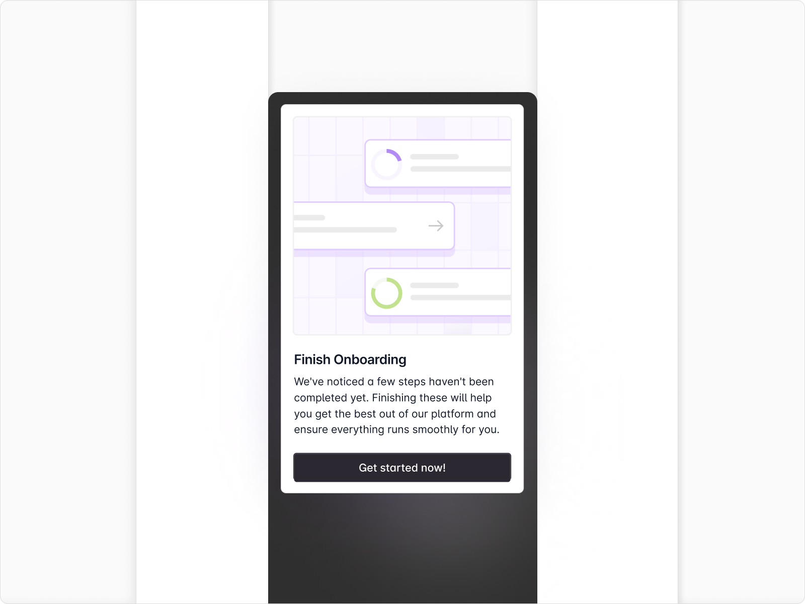 Onboarding Card UI card card design card ui cta design illustration minimal ui uidesign ux