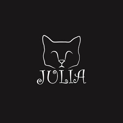 Logo with cat branding graphic design logo