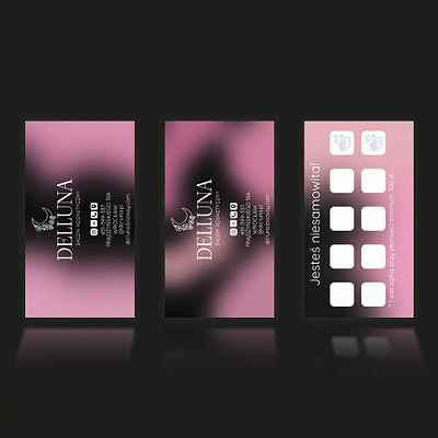 Business card gradient desin branding graphic design logo