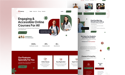 Udacity Landing Page Design branding graphic design landing page redesign responsive typography ui