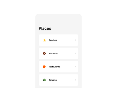 Category List dailyui dropdown list menu minimalism