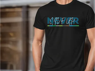 Never Give Up Typography T-shirt Design design graphic design illustration logo typography vector web design