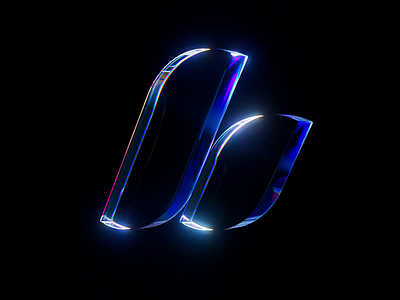 Hersom Glass 3D Logo 3d animation branding c4d cinema4d glass hersom logo motion graphics redshift reflection render