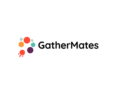 Gather Mates brand branding community design elegant friends graphic design illustration logo logotype mark minimalism minimalistic modern sign