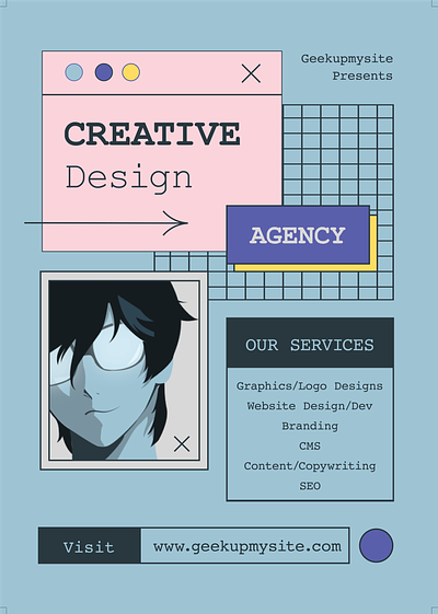 Geekupmysite - Design Agency branding design designagency logo project ui ux