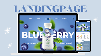 LANDING PAGE branding graphic design ui