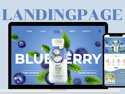 LANDING PAGE branding graphic design ui