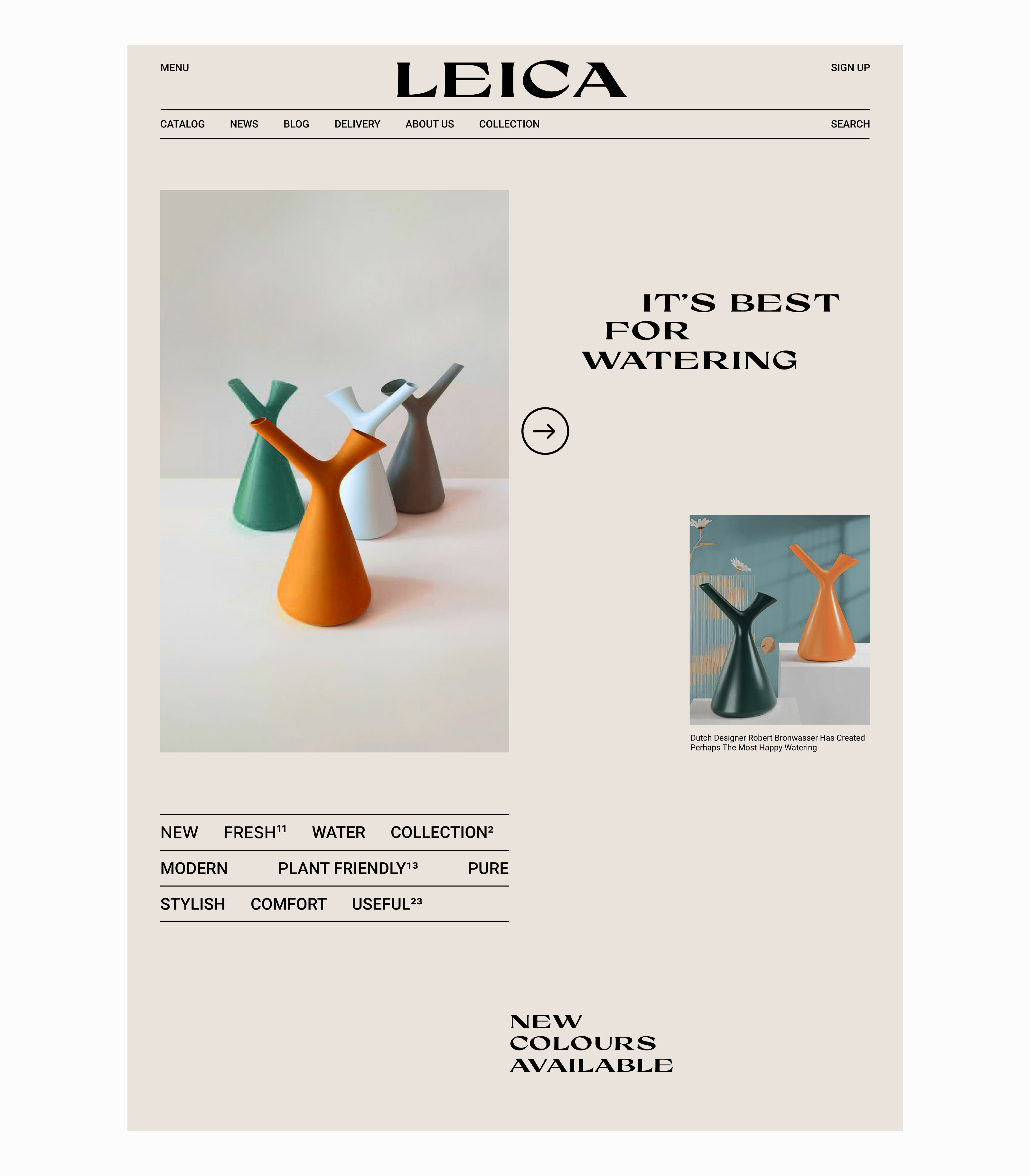 Product website layout minimalism typography ui visual design web web design