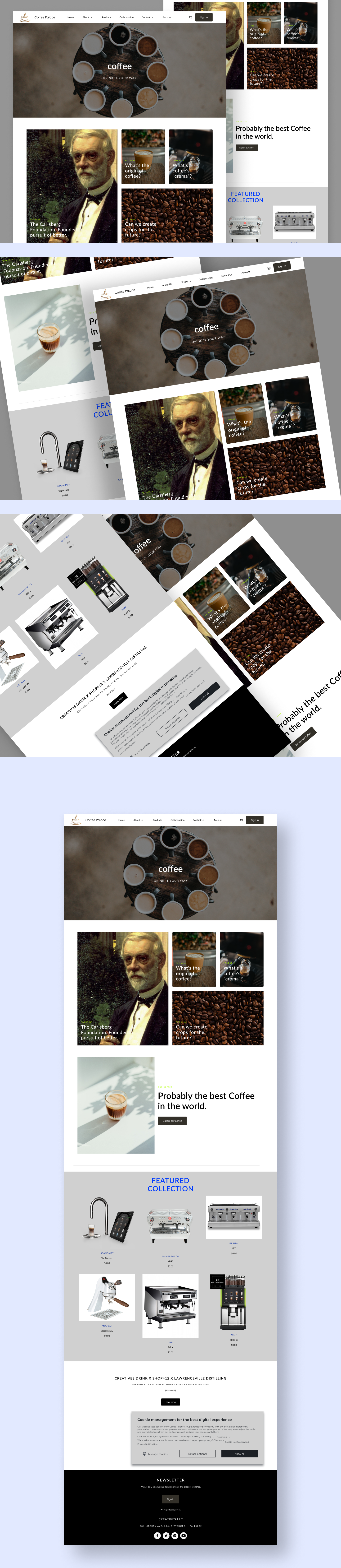 Landing Page branding coffee design figma graphic design landing landing page landing page design page design ui design user experience user interface ux design uxui web design website website design