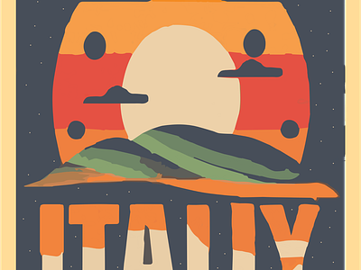 Italy Postcard abstract art aesthetic aesthetic print aesthetic printable aesthetic wall art animation artist design graphic design illustration italy logo postcard ui