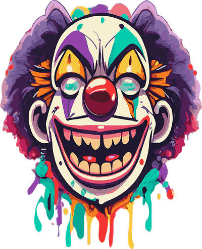 Scary Joker abstract art aesthetic aesthetic print aesthetic printable aesthetic wall art animation artist design graphic design illustration joker halloween logo ui