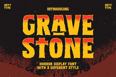 Gravestone - Horror Display Font display font displayfont font free font halloween font horror font scary font typeface