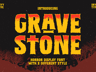 Gravestone - Horror Display Font display font displayfont font free font halloween font horror font scary font typeface