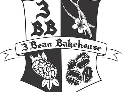 3 Bean Bakehouse branding graphic design illustration logo