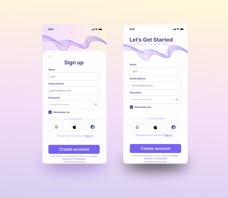 Seamless Sign-Up Experience by Helena Sternicka on Dribbble