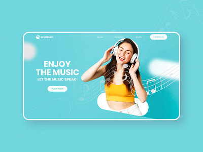 Creative Hero Banner banner creative design ecommerce graphic design headphone hero landing music musicwebsite ui ux web web5 webdesign website