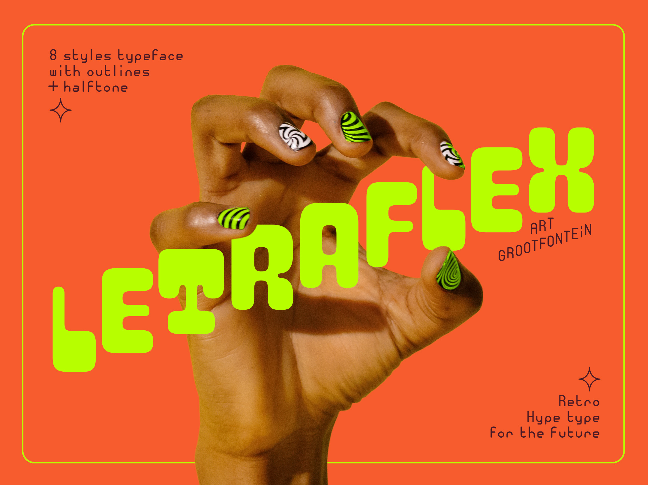 LETRAFLEX Main Title 2d design font fonts futuisticfonts future futuristic graphicdesign logo poster retro retrofonts typeface typography