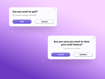 Popup Window Design app confirmation popup daily ui challenge popup quit ui web