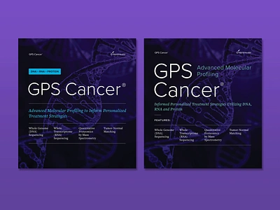 GPS Cancer Trade Show Banners banner branding design graphic design healthcare layout logo print science typography