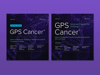 GPS Cancer Trade Show Banners banner branding design graphic design healthcare layout logo print science typography