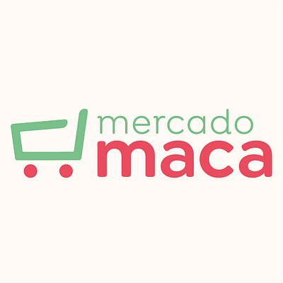 Mercado MACA — Local grocery store branding colorful family business graphic design green grocery store illustration red smooth typography vector