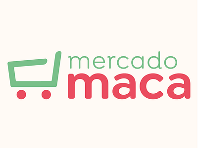 Mercado MACA — Local grocery store branding colorful family business graphic design green grocery store illustration red smooth typography vector