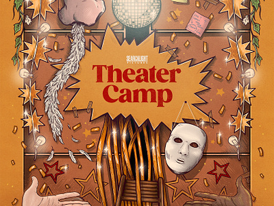 Theater Camp alternative movie poster design drawing film poster illustration movie movie poster poster art sam dunn theater camp