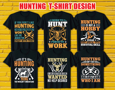 Hunting T-Shirt Design bestshirt dad design dog font hunt hunting illustration mockup mountain ornament pod print shirt shirts template tshirt tshirtdesign vector