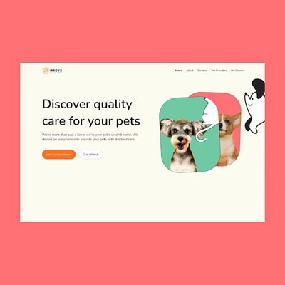 Pet care web design design figma pet care ui ui design veterinary web animation web design