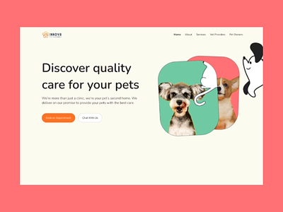 Pet care web design design figma pet care ui ui design veterinary web animation web design