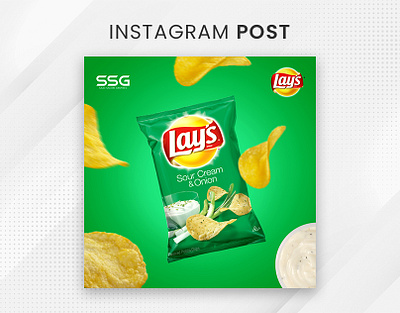 Lays Chips Social Media Ad Design ad design ads chips lays onion post social media post design