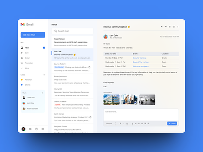 Gmail new interface gmail google mail ui user experience ux
