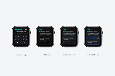 Account Verification process for a watchOS Music Streaming app. animation app app store apple dashboard design google ios iphone iphone x minimal play store reviews screens screenshots stars stats ui ux watch