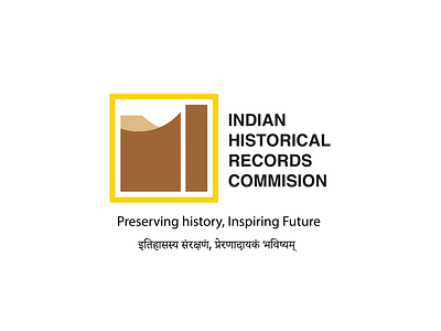 Indian Historical Records Commission Logo Design branding creative design graphic design identity india logo design logo design entry