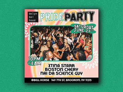 bklyn boihood - Poster Design june lgbtq lgbtqia masculine party pride pride month qtpoc qtpocs queer