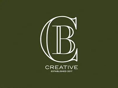 CB Creative Logo Redesign branding dark olive graphic design green logo logo redesign olive redesign