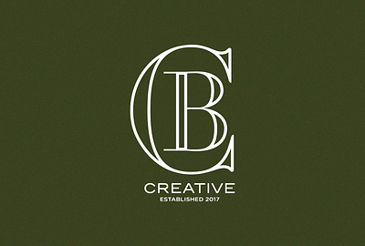 CB Creative Logo Redesign branding dark olive graphic design green logo logo redesign olive redesign