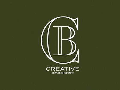 CB Creative Logo Redesign branding dark olive graphic design green logo logo redesign olive redesign