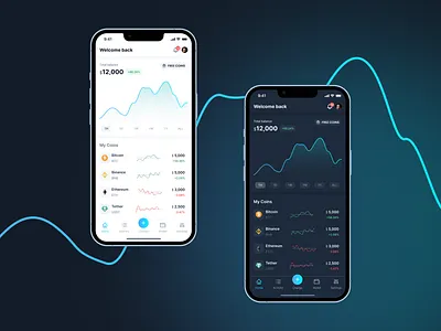 App design - Crypto DeFi wallet app appdesign crypto design figma mobile ui uxui