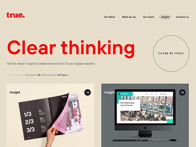 Agency website - Test concept