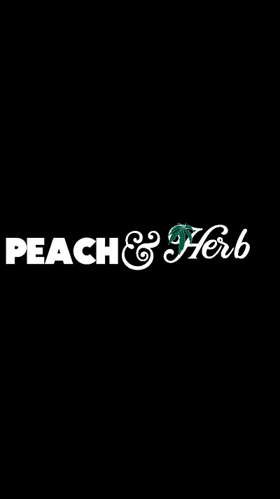 BRAND CONCEPT PEACH & HERB CBD CHEF & CATERING COMPANY branding design graphic design logo motion graphics showit squarespace ui vector web design