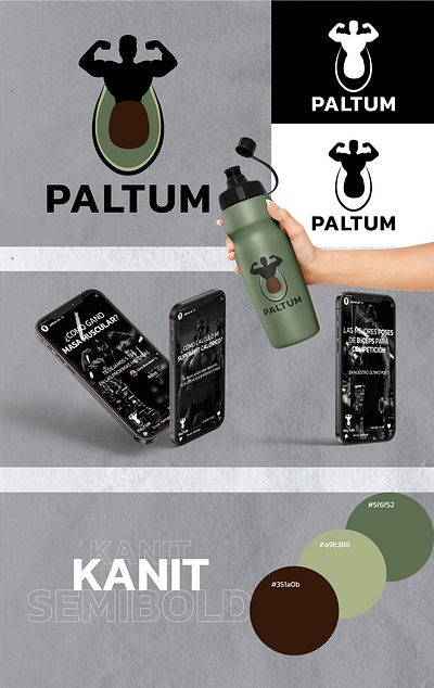 Paltum branding graphic design illustrator logo mockup photoshop