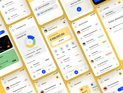 Fintech App Redesign app banking fintech minimalist redesign ui ux wallet