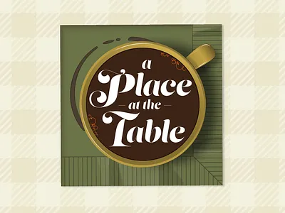 A Place at the Table adobe illustrator coffee cup graphic design illustration illustrator pattern vector work in progress