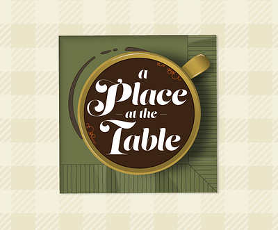 A Place at the Table adobe illustrator coffee cup graphic design illustration illustrator pattern vector work in progress