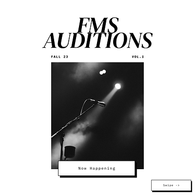 Music Society Auditions Instagram Post branding graphic design instagram page promotion ui