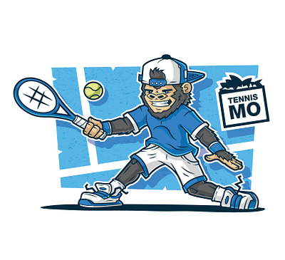 Grand Slam Tennis Monkeys character design design graphic design illustration vector